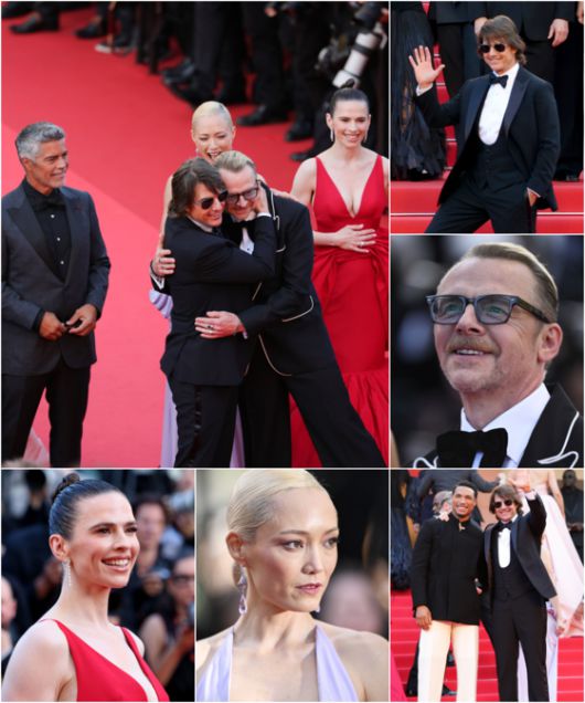 제78회 칸국제영화제(Cannes Film Festival·이하 칸영화제) 비경쟁 부문에 공식 초청된 영화 '미션 임파서블: 파이널 레코닝' 팀이 14일(현지시간) 뤼미에르 대극장 공식 상영에 앞서 레드카펫을 밟았다. 〈사진=롯데엔터테인먼트〉