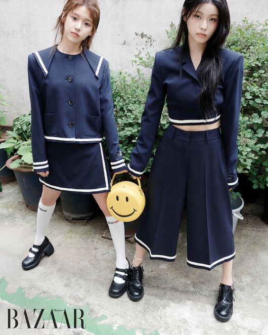 엔믹스 지우, 규진. 사진=하퍼스 바자