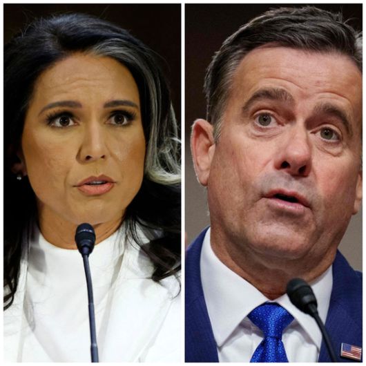 트럼프 2기 내각에서 비공개 인사청문회를 거친 털시 개버드 국가정보국(DNI) 국장(왼쪽)과 존 랫클리프 중앙정보국(CIA) 국장(오른쪽). (사진=연합뉴스)