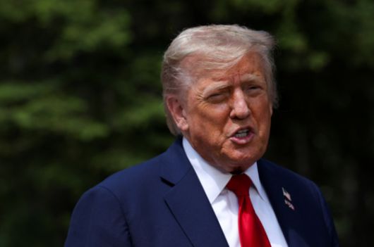 트럼프 미 대통령이 김정은 북한 국무위원장을 언급하며 "갈등이 있다면, 잘 해결할 수 있을 것"이라고 밝혔습니다. 사진은 현지시간 16일 G7 회의 참석차 캐나다를 찾은 도널드 트럼프 미국 대통령. 〈사진=로이터·연합뉴스〉