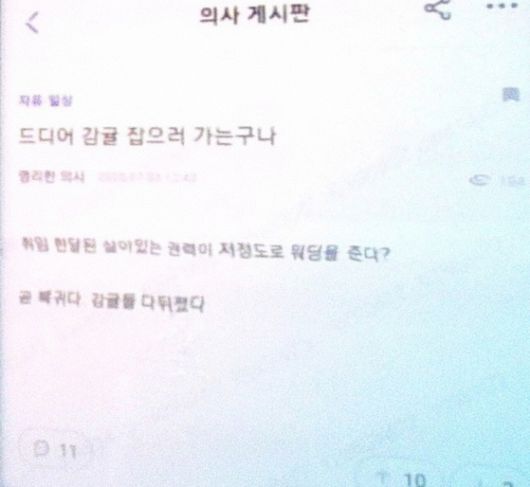 의사와 의대생만 가입할 수 있는 의료인 커뮤니티에 조기 복귀한 의대생과 전공의들에게 보복을 예고하거나 조롱하는 글이 올라왔다. 〈사진=온라인 커뮤니티〉