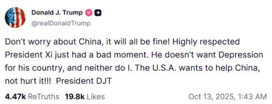 〈사진=도널드 트럼프 미국 대통령 '트루스소셜' 캡처〉