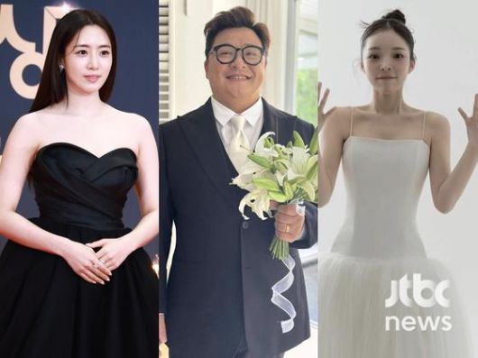 배우 겸 가수 함은정, 방송인 윤정수, 배우 박진주(왼쪽부터).