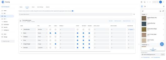 앱시트는 소스 테이블(여기서는 엑셀 스프레드시트)에서 열과 열 이름을 추론하지만 열의 표시 및 편집 가능 여부, 필수 여부 등을 직접 제어할 수도 있다. 또한 가상 열의 공식을 편집할 수 있으며 앱시트는 공식을 만드는 작업을 도와준다. ⓒ IDG