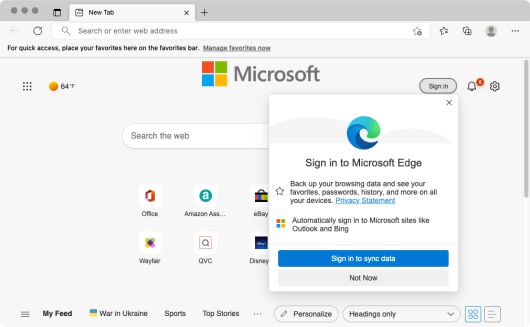 애플 외의 다른 플랫폼을 자주 사용한다면 크롬과 엣지에서 즐겨찾기나 다른 설정을 동기화하자. ⓒ Foundry