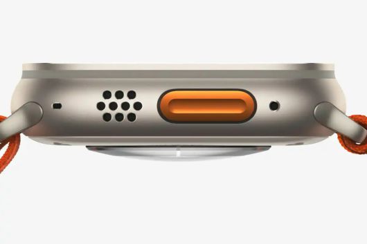 애플 워치 울트라 왼쪽에 있는 동작 버튼 ⓒ Apple