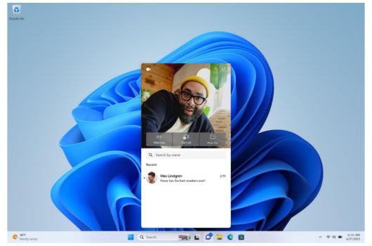 윈도우 11의 2023년 2월 업데이트에서는 윈도우 채팅 앱이 개선됐다. ⓒ Microsoft