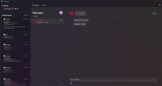 사진 메시지의 이미지는 볼 수 없고, 받은 사진 개수를 알려주는 알림만 표시된다. ⓒPCWorld