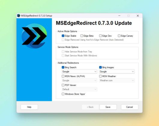 MS 엣지 리다이렉트(MS Edge Redirect) ⓒ Foundry