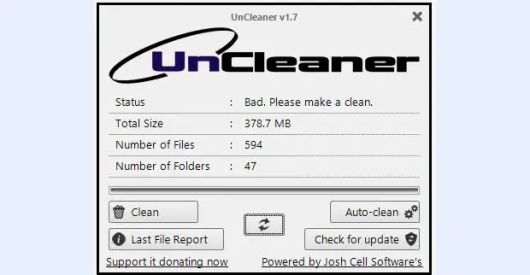 <화면 4> 디스크 정리를 마친 후인데도 언클리너가 삭제할 수 있는 파일을 594개 추가로 찾아냈다. ⓒ Ed Tittel/IDG