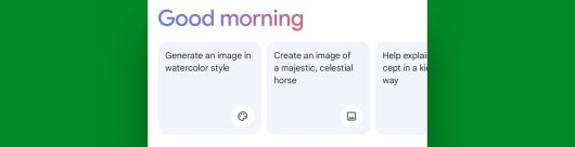 구글의 새로운 제미니 안드로이드 어시스턴트 인터페이스에서 제안하는 작업 중 일부이다. ⓒ JR