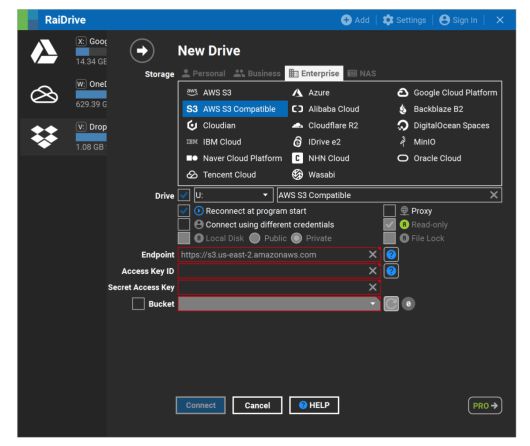 666연결 정의 프로세스 중 레이드라이브 클라이언트 왼쪽에서 기존 연결 상태를 확인할 수 있다. ⓒ PCWorld