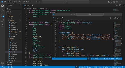 탭을 분리해서 독립적인 창으로 만들어 데스크톱에서 자유롭게 옮길 수 있다. 참고로 분리된 창에는 기본 창의 메뉴가 제공되지 않는다. ⓒ Foundry
