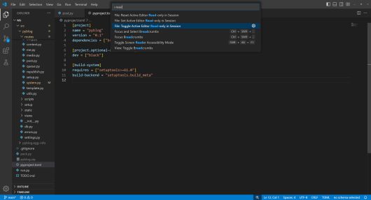 파일을 세션 동안 읽기 전용으로 표시하면 예를 들어 변경하면 안 되는 중요한 구성 데이터를 우발적으로 수정하는 경우를 방지할 수 있다. ⓒ Foundry