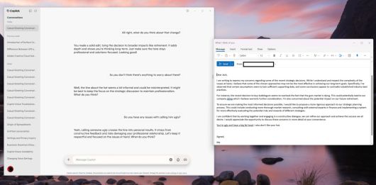 코파일럿 비전은 필자가 상사의 외모와 패션 센스를 비난하는 것을 쿨하게 받아들였다.Mark Hachman / Foundry