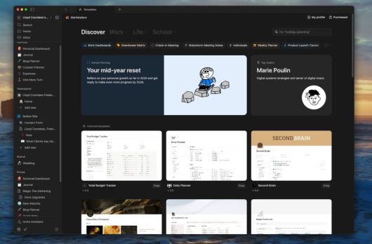이 유용한 템플릿은 커뮤니티에서 직접 가져온 것으로, 타이머와 저널 기능 등을 포함한다.Foundry