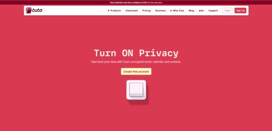 이메일 서비스 투타노타(Tutanota)는 추적 없는 메일 서비스를 제공하는 독일 기반 플랫폼이다.Sam Singleton