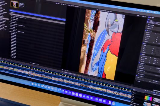 특히 5K 해상도와 27인치 크기는 파이널 컷 프로 작업에 이상적이다.Filipe Esposito/Foundry