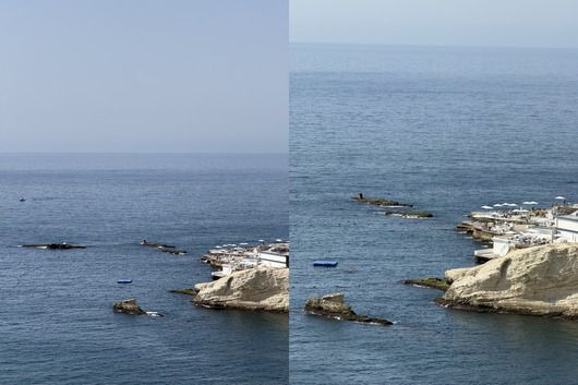 아이폰 16 프로 맥스 촬영본(왼쪽) vs. 아이폰 17 프로 맥스 촬영본(오른쪽)Mahmoud Itani / Foundry