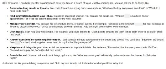 구글 CC는 선제적으로 이메일을 보내는 기능 외에도 사용자가 원할 경우 받은 편지함 안에서 온디맨드 어시스턴트로 작동한다.JR Raphael / Foundry