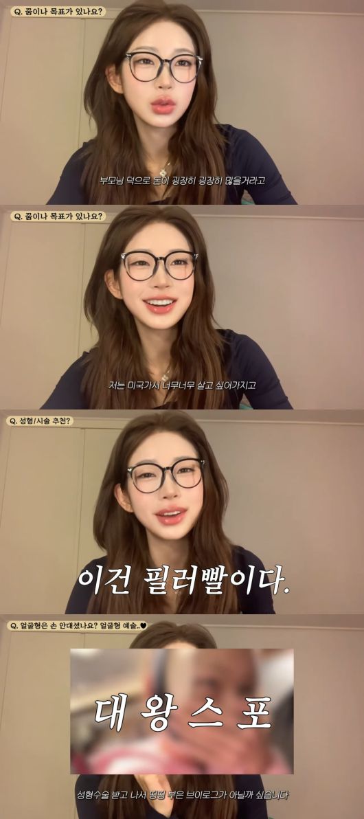 사진 = 최준희 유튜브 채널 갈무리