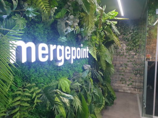 서울 영등포구에 있는 머지포인트 본사 사무실 로고. (심민규 수습기자 wildboar@)