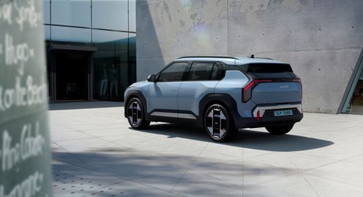 기아 EV3 측후면 외장 디자인.