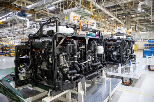 수소전기버스 엔진룸에 들어가는 180kW 스택 모듈.