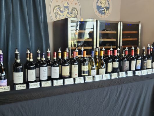 시음회에 마련된 안티노리 와인들.