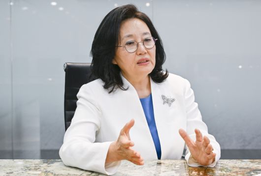 박영선 전 중소벤처기업부 장관이 11일 서울 강남구 이투데이빌딩에서 이투데이와 인터뷰를 하고 있다. 조현호 기자 hyunho@