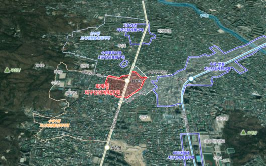 화계역  지구단위계획구역 위치도.