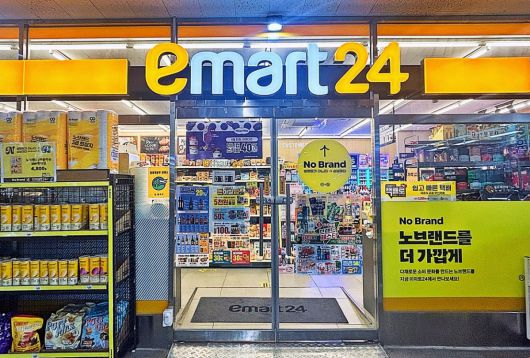이마트24에 노브랜드 PB상품을 도입한 매장
