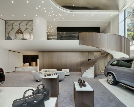 마이바흐 브랜드센터 서울 1층 모습.