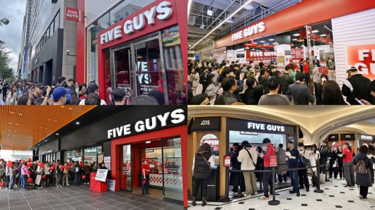 상단 좌측부터 시계방향으로 파이브가이즈 강남, 여의도, 강남고속터미널, 서울역 모습.