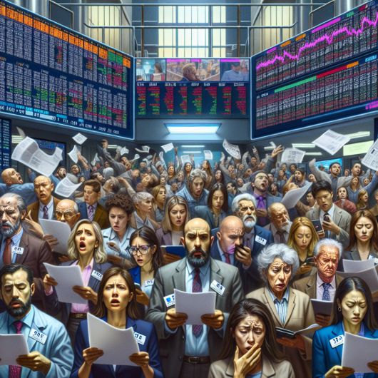 잘못된 정보로 혼란을 겪고 있는 투자자들의 모습.