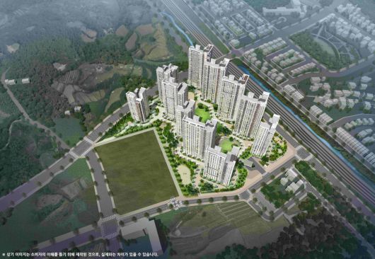 천안시 부대1지구 조감도.