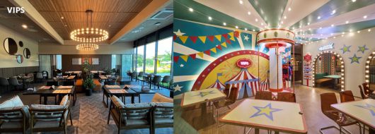 빕스 대전현대아울렛점(왼)과 빕스 은평롯데점 내부가 보이고 있다.