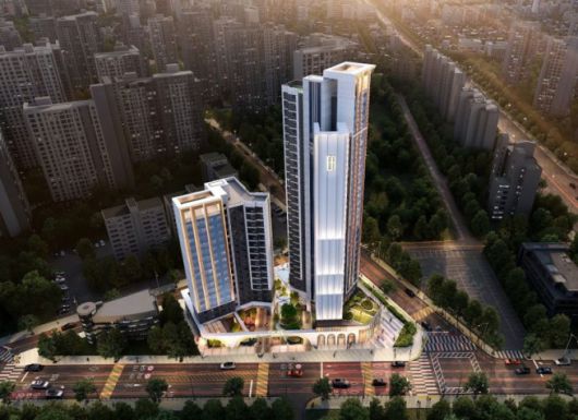 HS화성이 수주한 잠원한신타운 소규모 재건축사업 조감도.