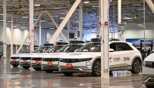 현대차 모셔널의 '무인 로보택시'.