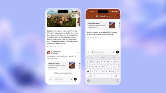 ChatGPT Go 광고예시.