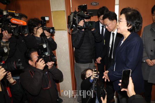 이혜훈 기획예산처 장관 후보자가 19일 서울 여의도 국회에서 인사청문회 관련 입장을 밝히고 있다. 고이란 기자 photoeran@