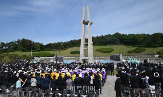 지난해 5월 18일 광주광역시 북구 국립 5·18 민주묘지에서 열린 제45주기 5·18 민주화운동 기념식. 국회 사진 취재단