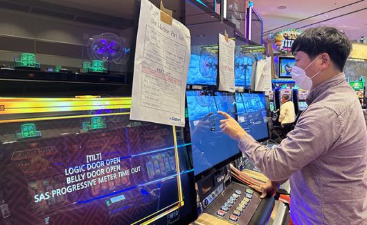 ▲강원랜드 KL사베리 머신 개발 모습. ⓒ강원랜드