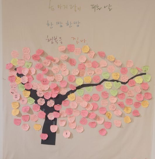 ▲전남도립도서관 행사장에 시민들이 남긴 글2025.04.23ⓒ전남도립도서관 제공