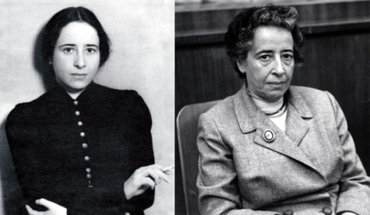 ▲ 유대인 정치학자 한나 아렌트(1906-1975). 1933년과 1958년의 모습이다.Ⓒ위키미디어