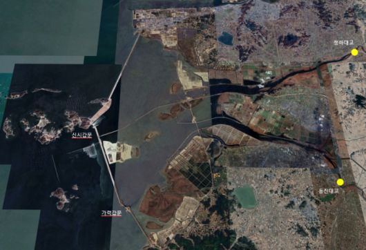 ▲ⓒ새만금 위성사진