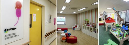 ▲ 넥슨 임직원의 자원봉사로 꾸며진 푸르메재활의원 모습. ⓒ푸르메재단