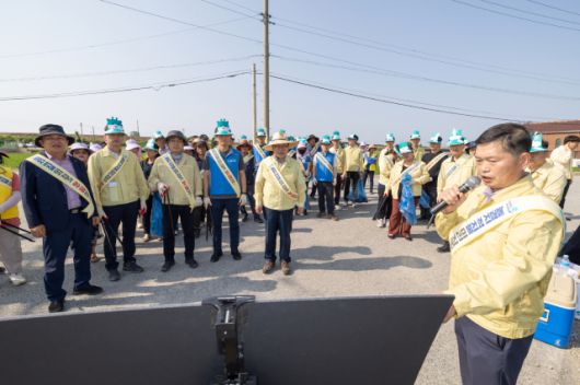 ▲캠페인이 진행된 망성·용안·용동면 등 익산 북부지역을 방문해 곳곳을 꼼꼼히 살피고 현장 중심의 대응 방안 마련에 집중했다. ⓒ익산시