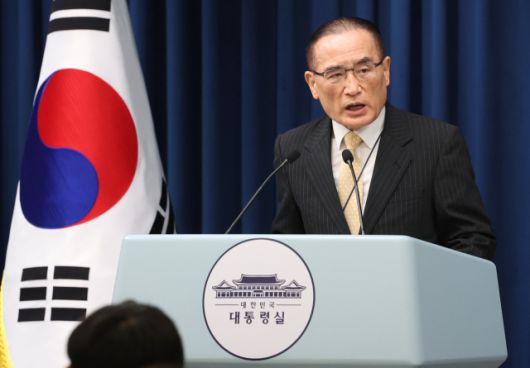 ▲미국에서 귀국한 위성락 국가안보실장이 9일 용산 대통령실에서 방미 결과에 관해 브리핑하고 있다. ⓒ연합뉴스