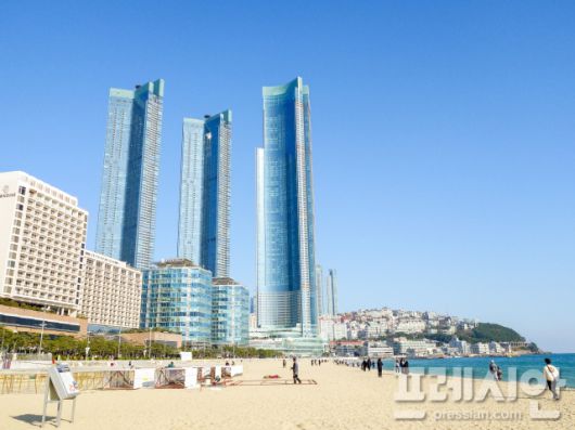 ▲부산 해운대해수욕장.ⓒ프레시안(강지원)